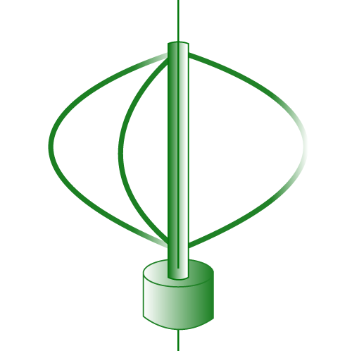 ダリウス型（垂直軸） ｜投資にもぴったりの小型風力発電機【風JIN】投資にもぴったりの小型風力発電機【風JIN】